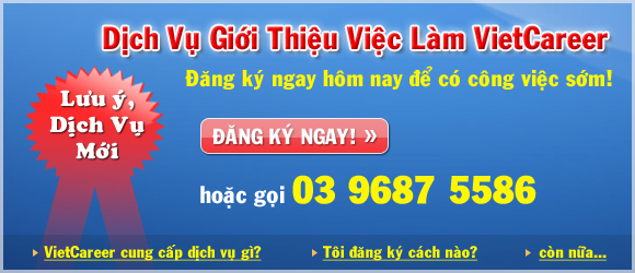 ĐĂNG KÝ DỊCH VỤ VIETCAREER EMPLOYMENT SERVICES